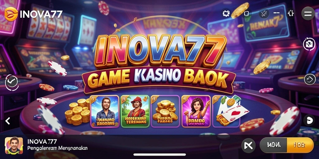 Tampilan permainan Kasino yang menegangkan dan mengasyikkan di INOVA77.