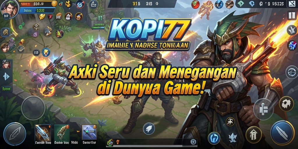 Screenshot KOPI77 menunjukkan aksi pertempuran yang mendebarkan.