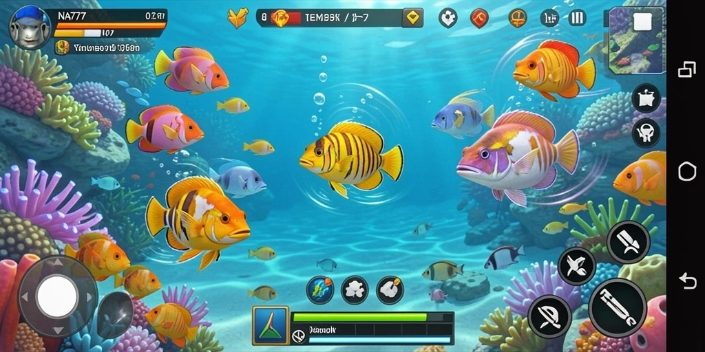 Tampilan menawan gameplay Tembak Ikan dengan aksi seru.
